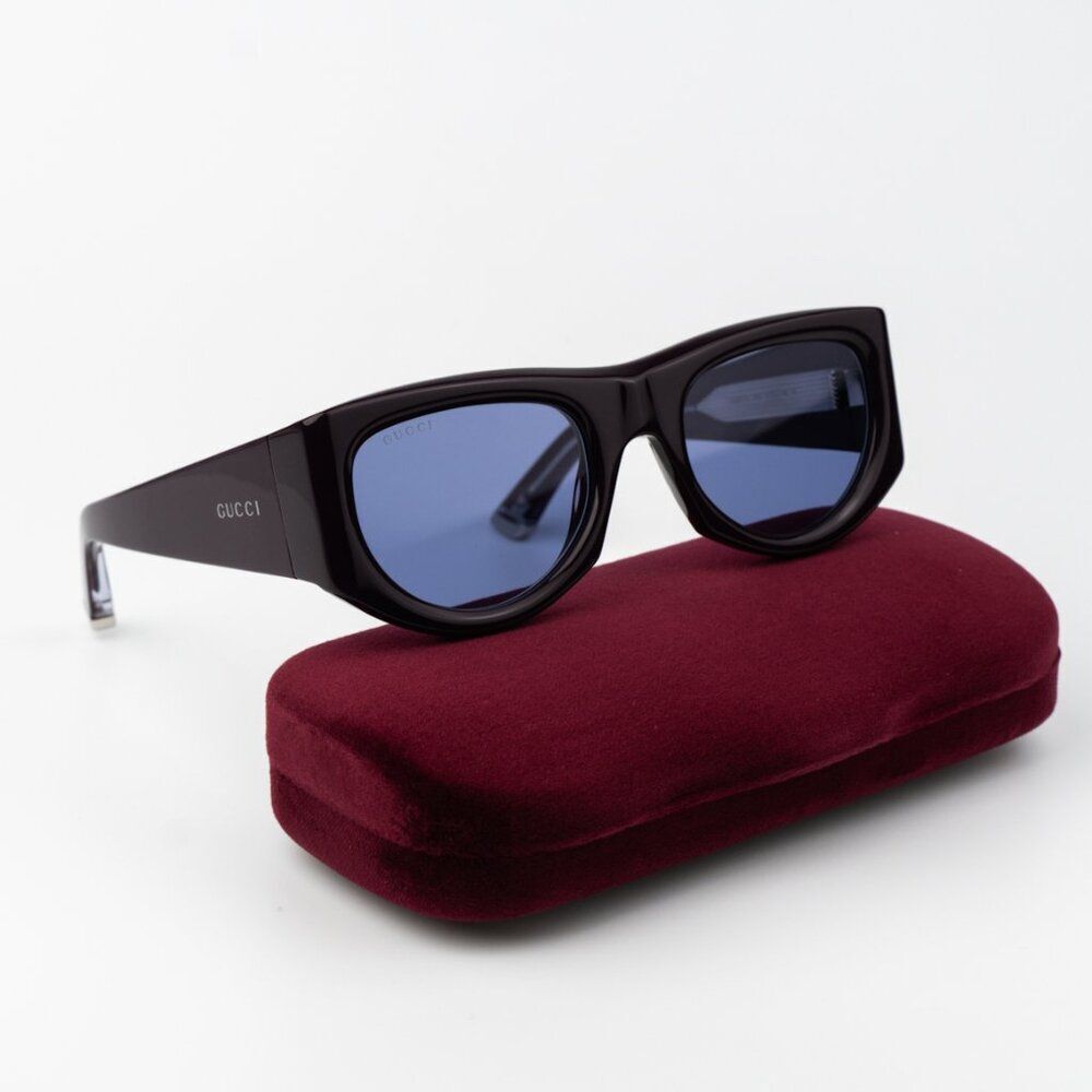 Gucci Women Sunglasses Violet Rectangular GG1917S 010 BRAND NEW